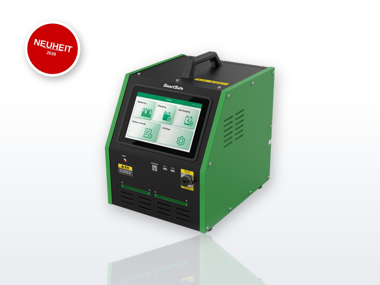 SmartSafe ECB240 – Lade-, Entlade- & Balancing-Station für EV-Batteriepacks