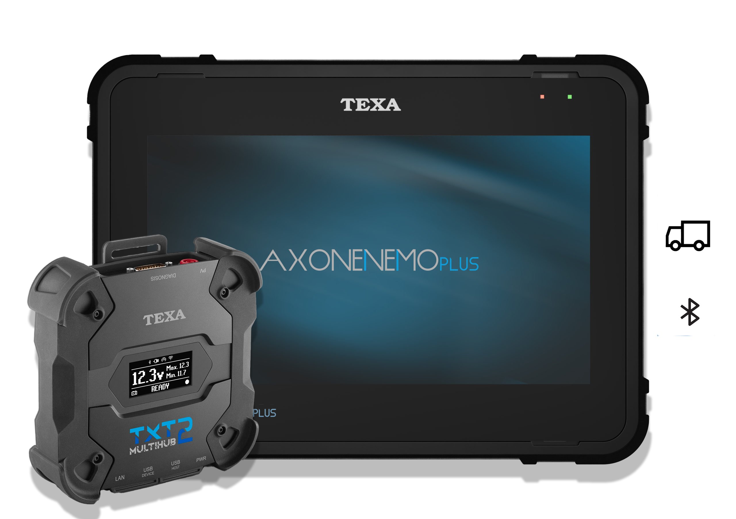 Diagnosegerät Texa AXONE Nemo Plus mit Navigator TXT MULTIHUB 2 Lkw Diagnosegerät Texa AXONE Nemo Plus mit Navigator TXT MULTIHUB 2 Lkw