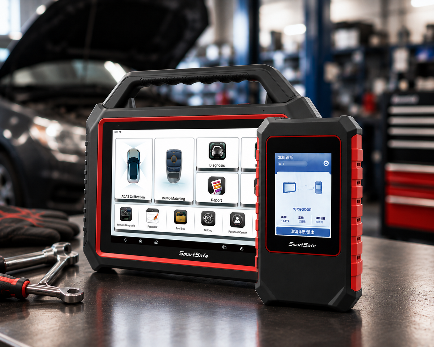 SmartSafe ST10 – Profi-Diagnosetablet mit ADAS, Coding & Wegfahrsperre
