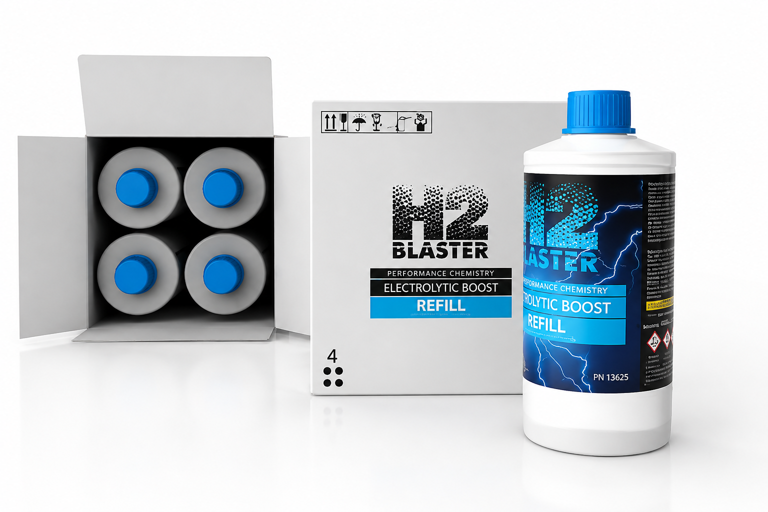 2 Flaschen "REFILL" für TEXA H2 Blaster