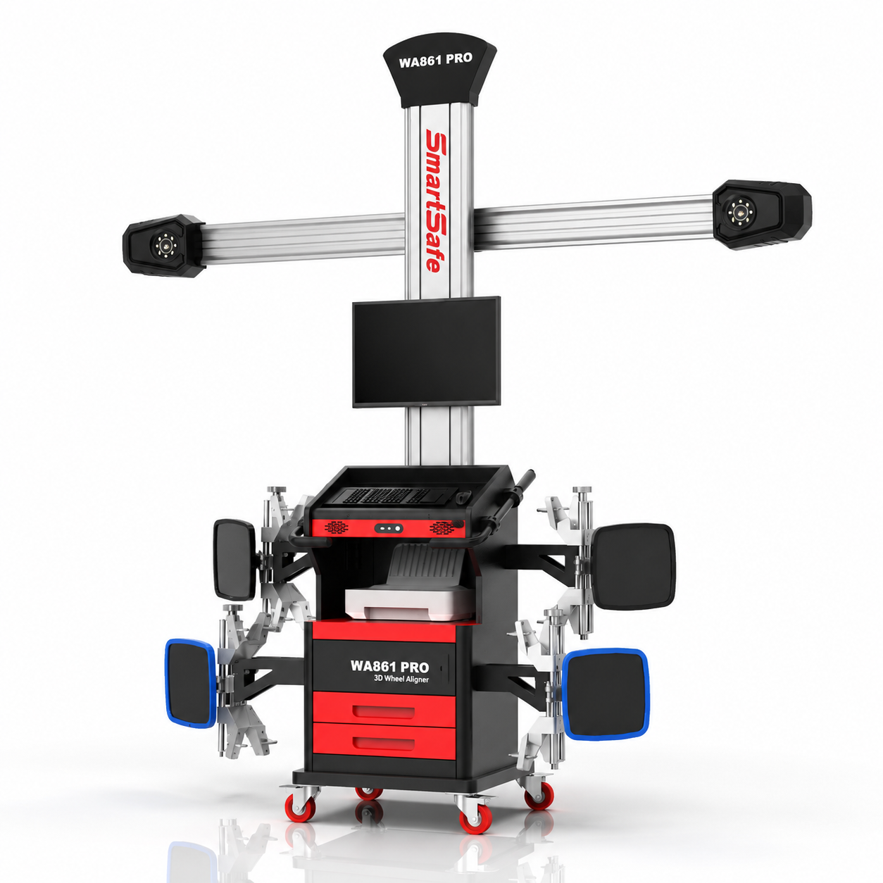 SmartSafe WA861 PRO – mobiles 3D-Achsmessgerät mit automatischer Kameranachführung